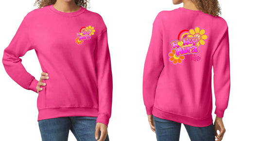 Honey Aura Logo - Crew neck
