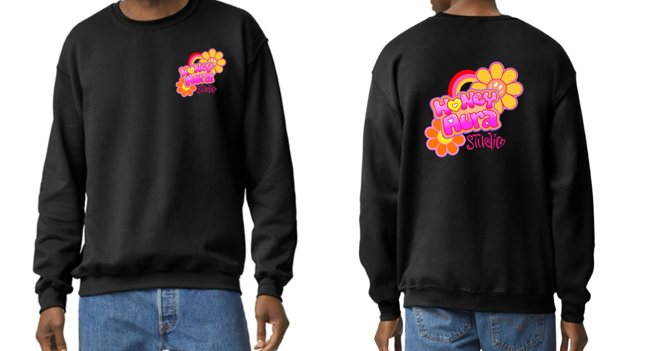 Honey Aura Logo - Crew neck