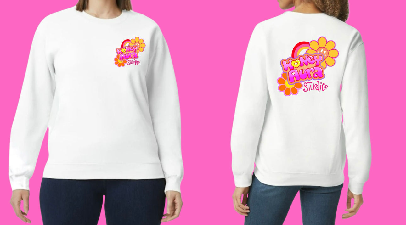 Honey Aura Logo - Crew neck